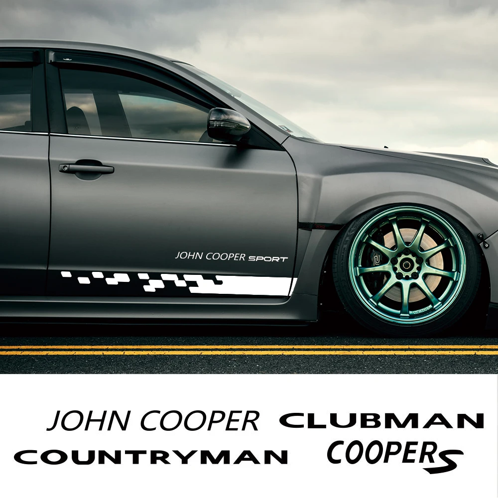 Наклейки на боковые двери автомобиля наклейки для мини-Джона Купера R55