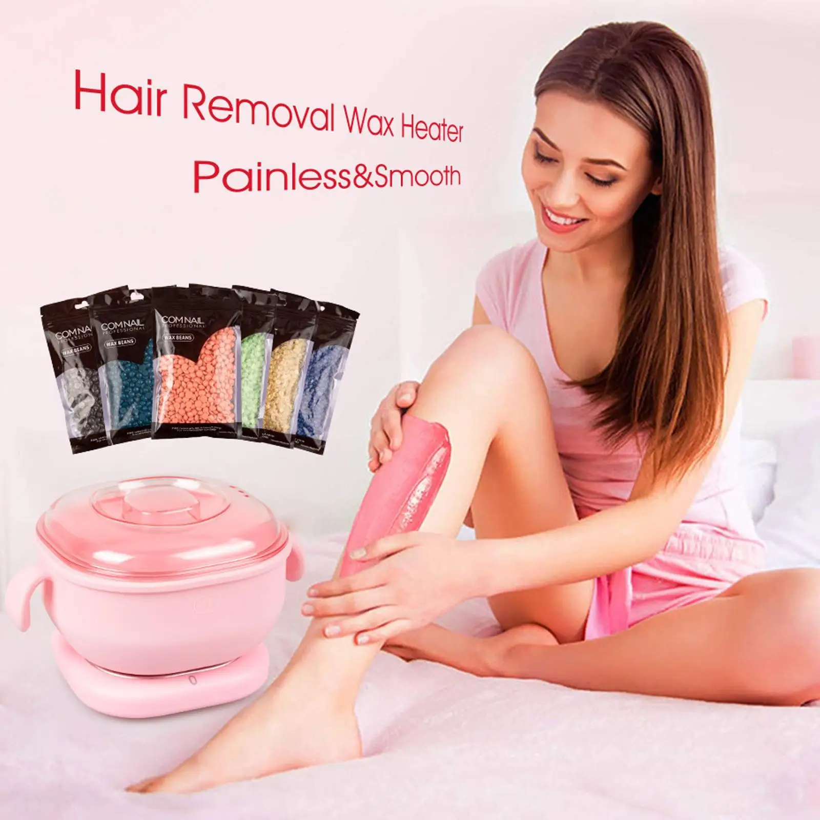 

400ML Hair Removal Wax-melt Machine Silicone Bowl Wax Heater Machine Depilatory Wax Melting Warmer Wax Heating Base Pot Melter