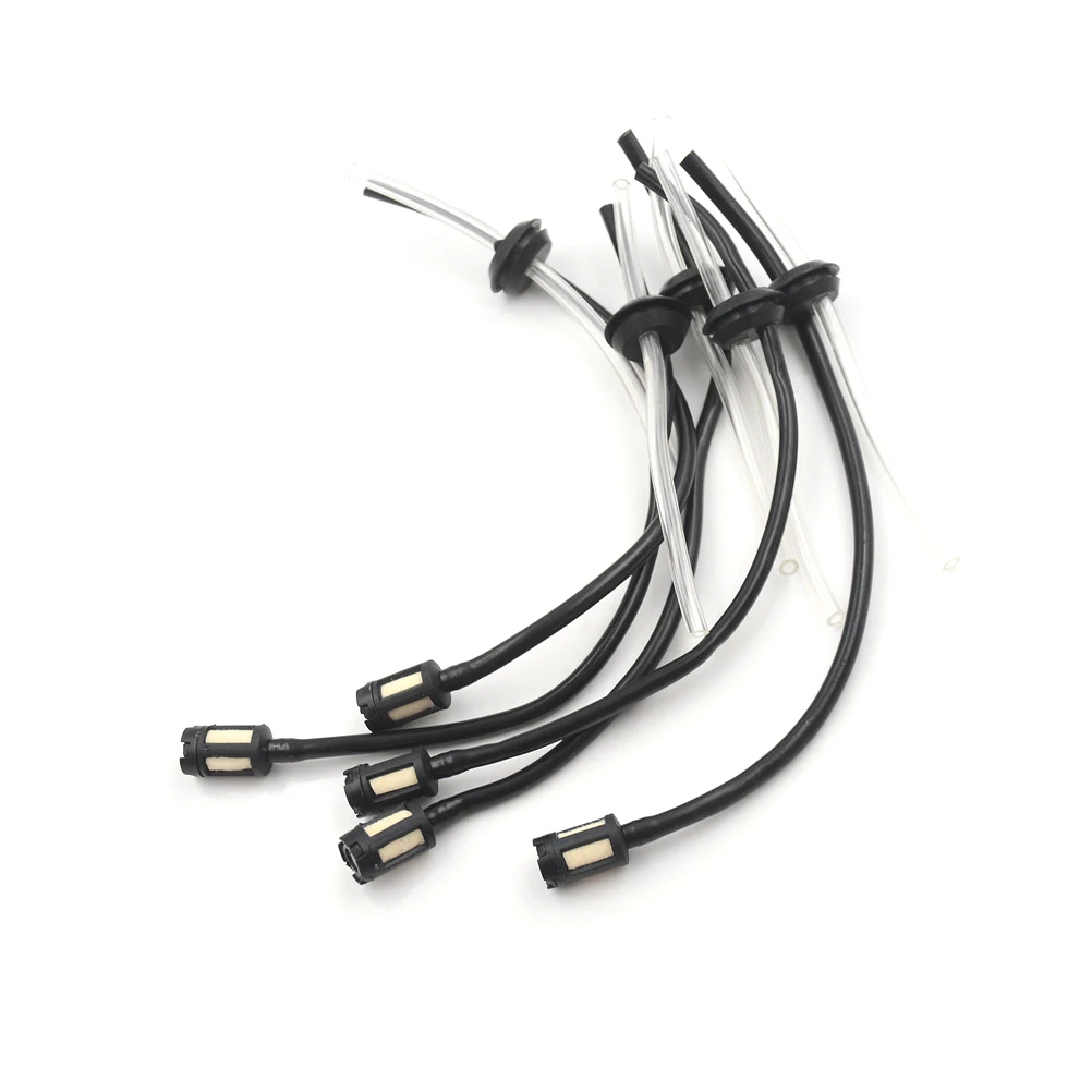 

5pcs Tool Parts Replacement Fuel Hose Oil Pipe With Tank Fuel Filter Assy