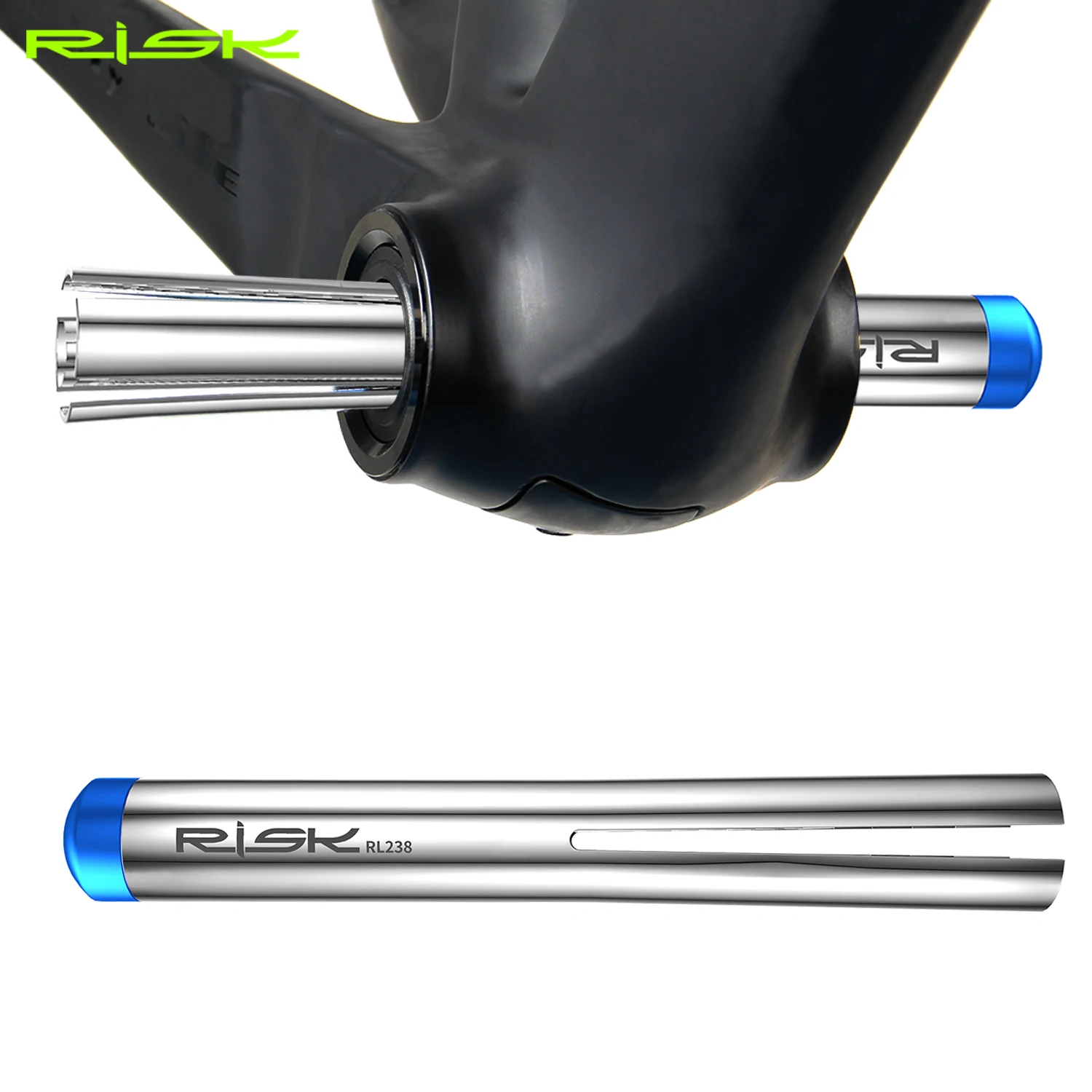 RISK RL238 bisiklet basın Fit rulman aynakol aracı bisiklet iskeleti alt aks temizleme aracı 16cm yükseklik için BB86 PF30 BB92 aynakol