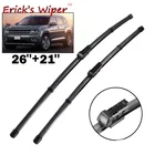 Щетки стеклоочистителя Erick's LHD для VW Teramont Atlas 2017 2018 2019 2020, лобовое стекло, переднее стекло, 26 дюймов + 21 дюйм