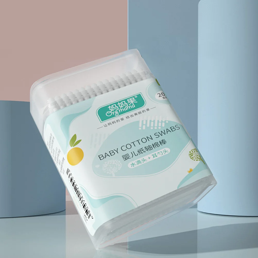 2 Boxes Baby Ear Cleaning Cotton Swabs Multi-purpose Makeup |