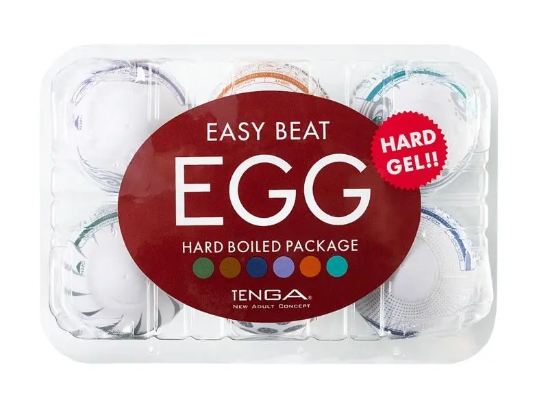 Набор из 6 мастурбаторов Tenga EGG II Hard Boiled с различным рельефом Набор из 6 мастурбаторов Tenga EGG II Hard Boiled с различным рельефом
