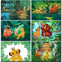 disney diamond embroidery lion king picture of rhinestone embroidery crystal diamond 5d diamond painting kit tropical jungle