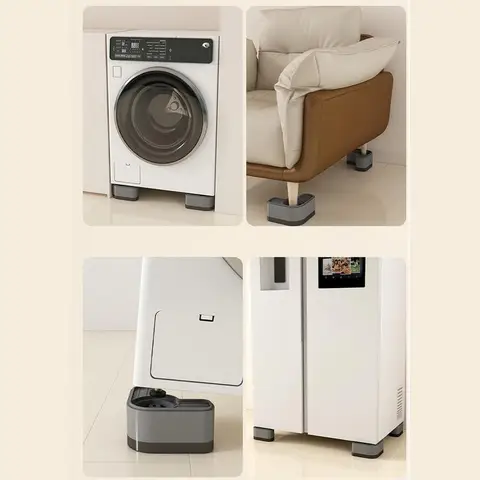 4 шт., антивибрационные подушечки для ног, противоскользящая остановка, бесшумная стиральная машина, поддержка холодильника, демпферы, подставка для стиральной машины, сушилки, бытовая