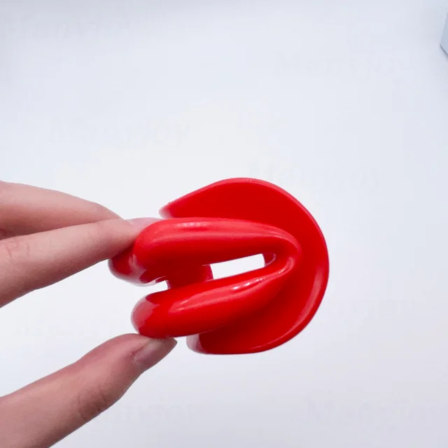 Sexy Lips Soft Rubber Female Oral Mouth Gag Open Fixation Mouth Stuffed Oral Sex Gag for Women Adult Game Sex Products 2