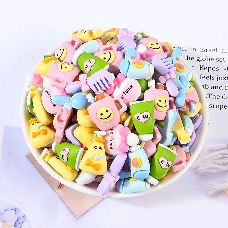 

Mini Handmade Resin Plastic Cabochons Flatback for Jewelry Nail Comb Hair Dryer Perfume Cream Gel Mobile Phone Case Accessories