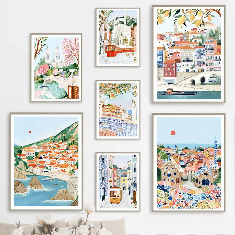 Художественная печать на стене