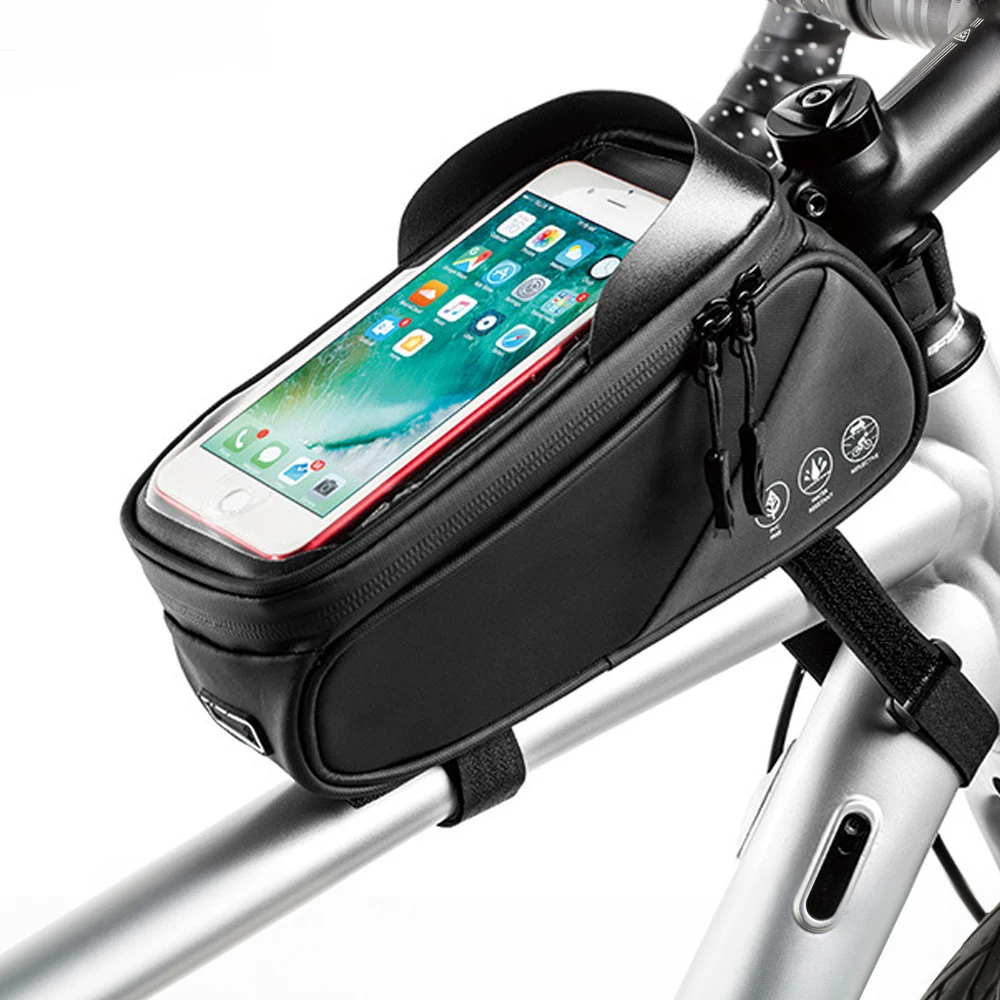 

Велосипедные Сумки, велосипедная сумка для телефона с сенсорным экраном спереди, сумка для горного велосипеда на верхнюю трубу, велосипедная сумка, велосипедные аксессуары