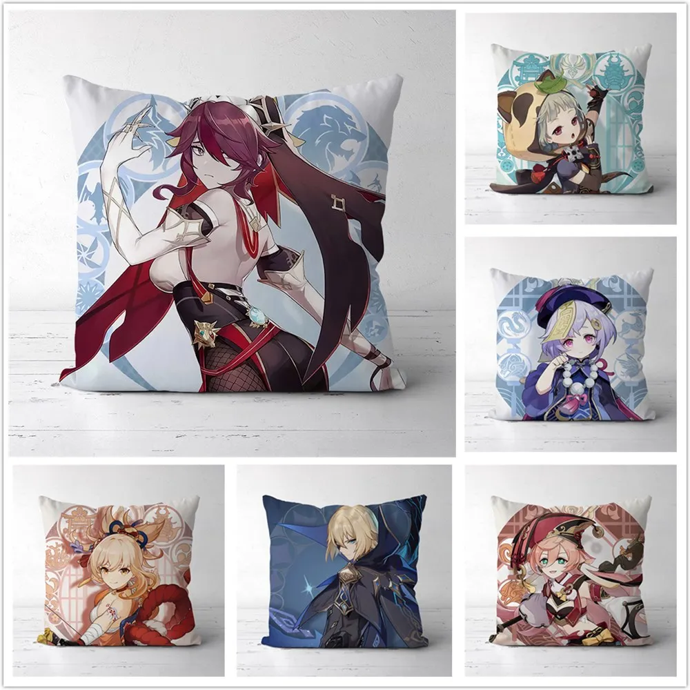 

Genshin Impact Two Sides Decor Pillow Cushion Case Cover