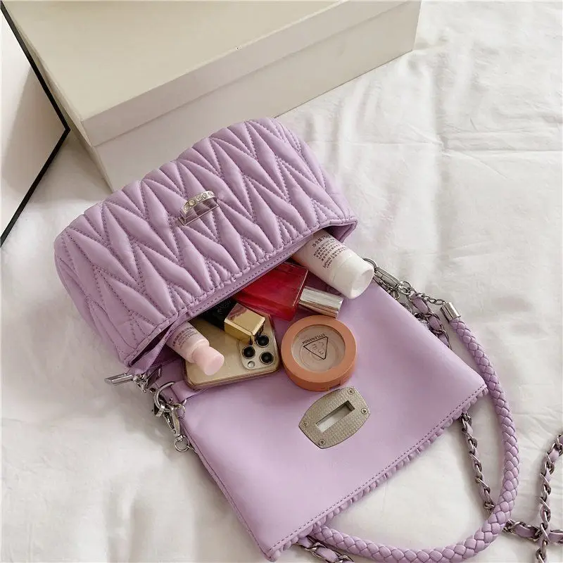 Сумки для женщин новый французский дизайн модная квадратная сумка со стразами и