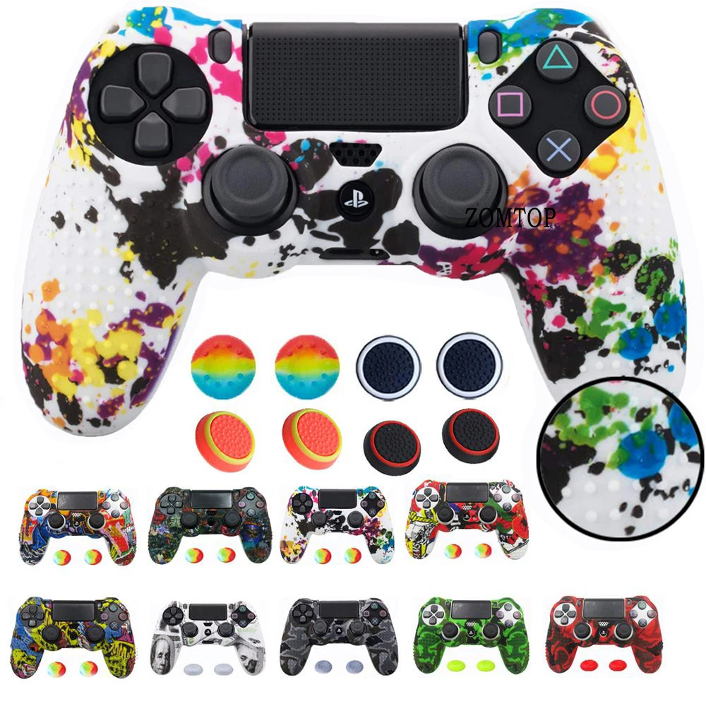 

Slip Silicone Protective Skin Case for Sony PlayStation 4 PS4 Controller Protection Case for PS4 Pro Slim Gamepad Accessories