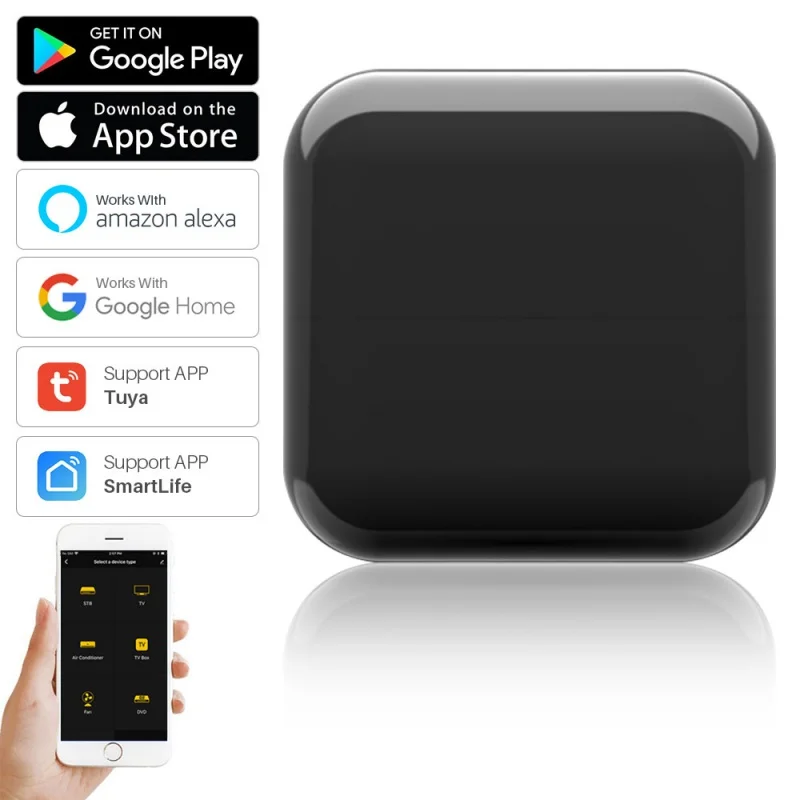 

Tuya Smart IR Remote Control WiFi Universal Infrared Smart Home Controller For TV AC SmartLife APP Works With Alexa Google Home