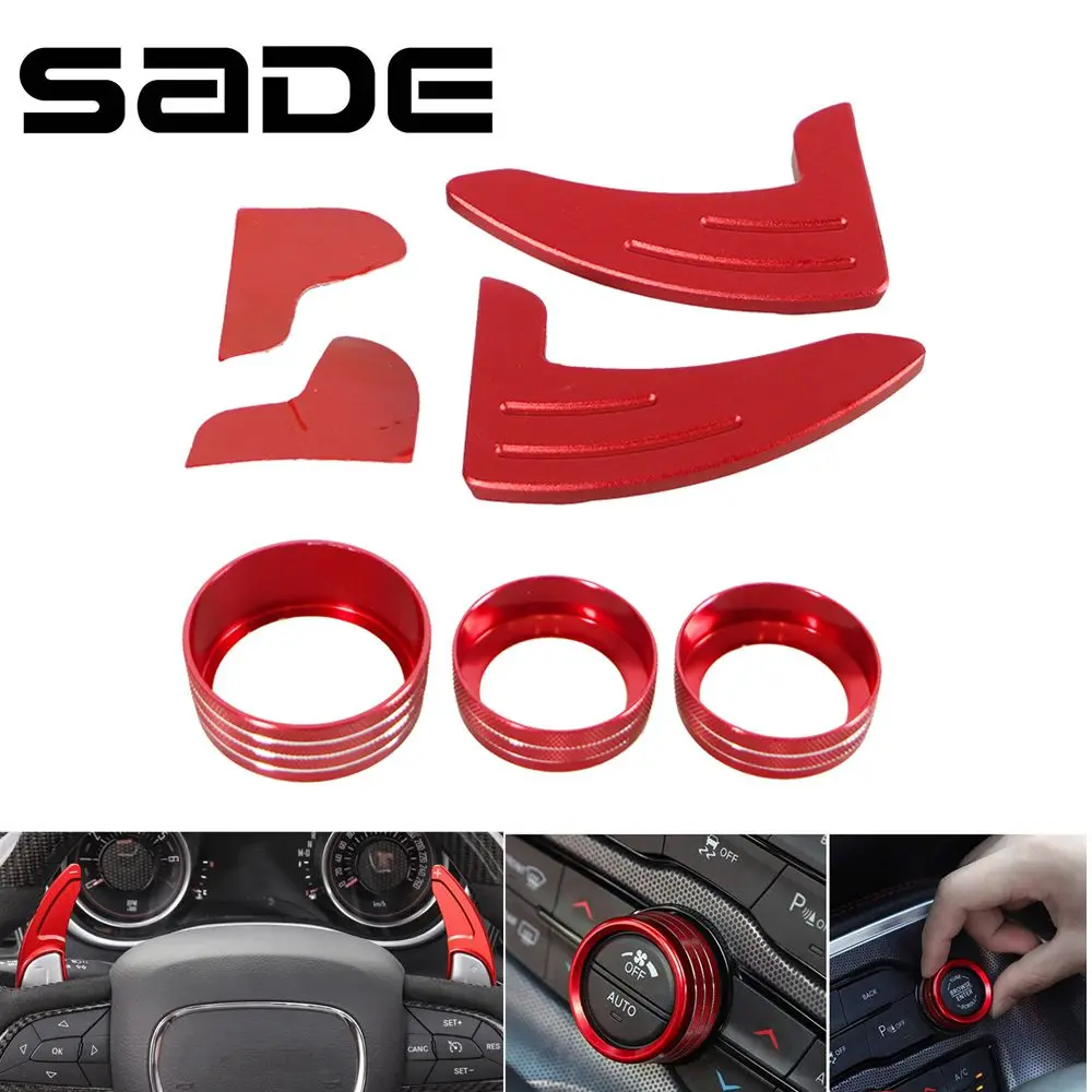 Shift Paddle Shifter Extension + air Conditioner Switch Cd Button for Dodge Challenger Charger Durango 2015-2020 
