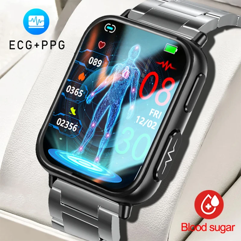 

Новинка 2023, мужские Смарт-часы с ЭКГ + ППГ, часы с тонометром и пульсометром, водонепроницаемый фитнес-трекер IP68, Смарт-часы для Huawei Xiaom
