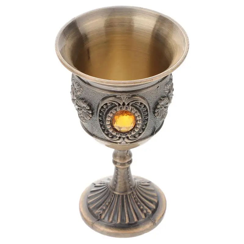 

Gold Glasses Mini Glasses Goblet Cup Copper Glasses Metal Chalice Embossed Drinking Glasses Whiskey Goblet
