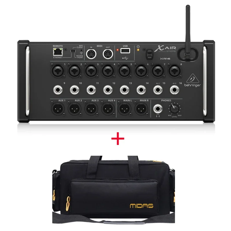 Behringers XR16 16-канальный цифровой микшер с планшетным управлением и звуковой