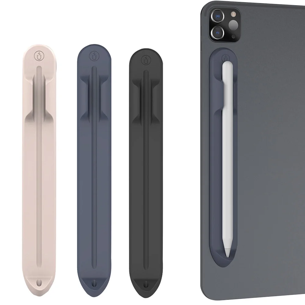 

Слот для ручки для Ipad 10 для Apple Pencil 1 2, Чехол-держатель, чехол-карандаш с защитой от потери, мягкий силиконовый Магнитный емкостный чехол для р...