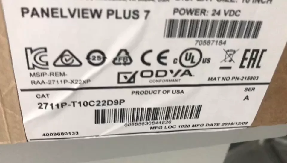 

Бренд neww original 2711P-T10C22D9P allen bradley panelview Plus 7 hmi panelview