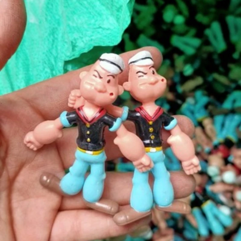 

Animation Popeyes The Sailors Action Figures Iron Wire Doll Decompression Toy Hand and Twist Toy Figures Model Toy Gifts for Kid