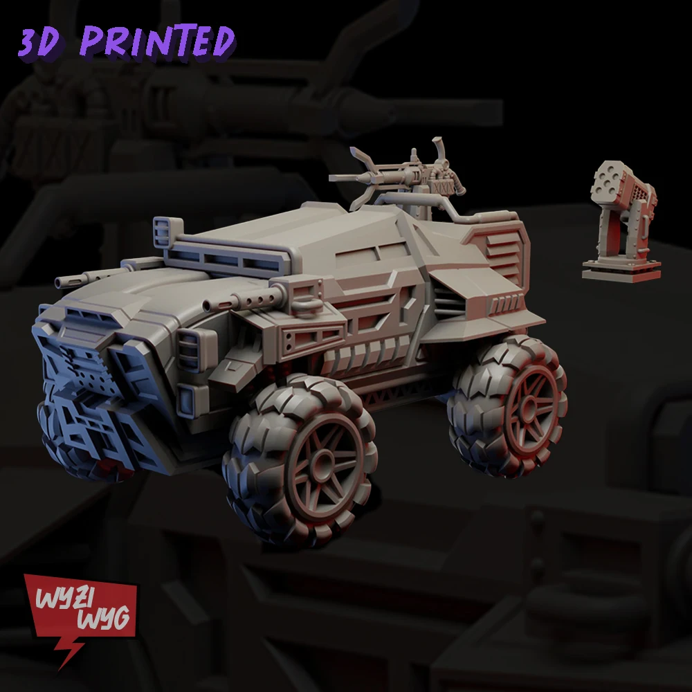 

Achilles Miniature, Ridgerunner Figure, Cult Buggy Proxy, HD 3D Printed Resin Model, Action Tabletop, Wargame, DnD TRPG