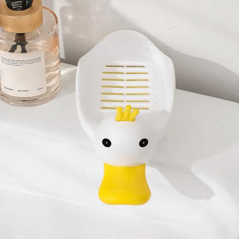 Милая мыльница мультяшный самосливающийся держатель для мыла душа портативный