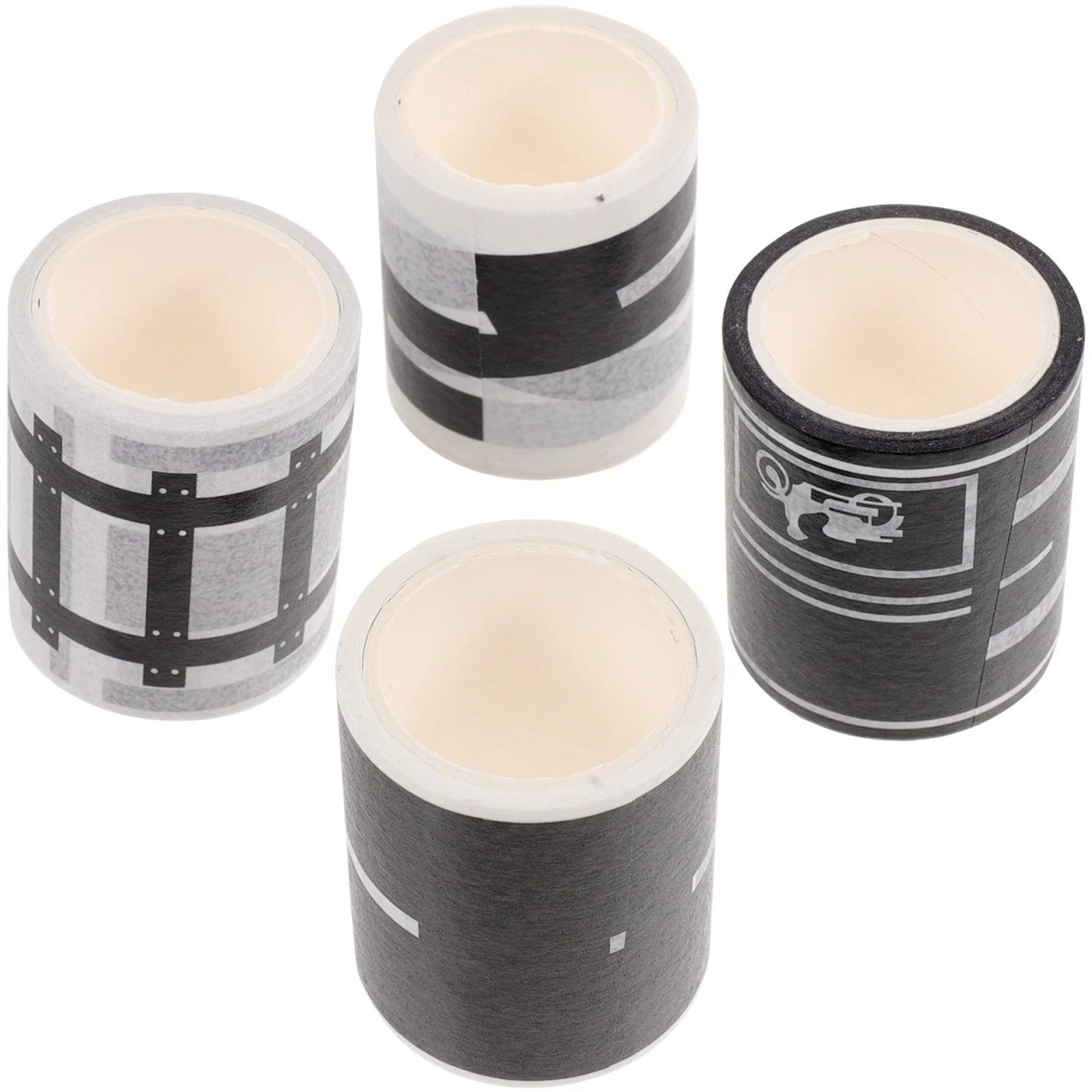 

4 Rolls of Traffic Washi Tape Decorative Tapes Sticker DIY Traffic Washi Tape