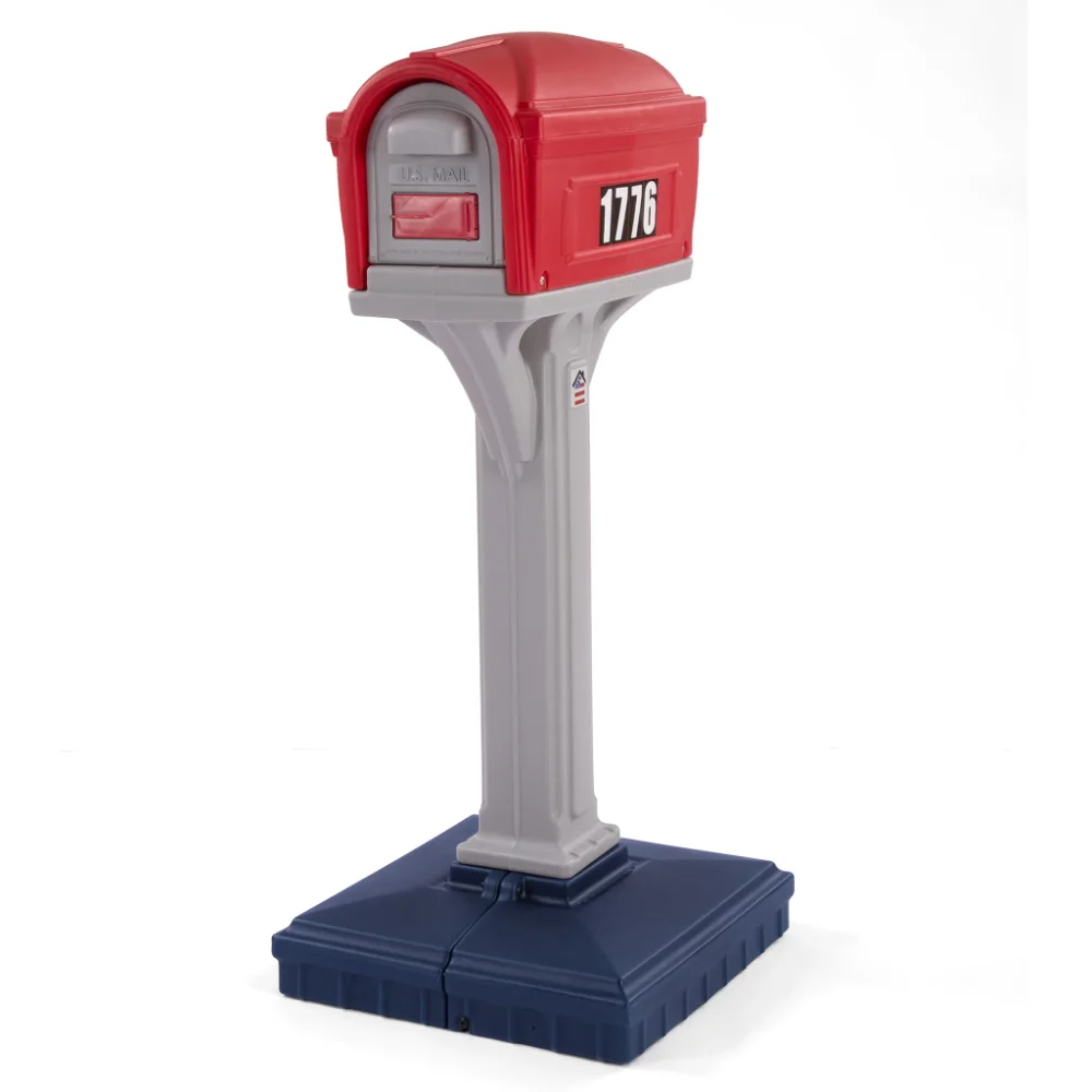 

Simplay3 Dig-Free Easy Up Classic Mailbox (Americana), Gray Mailbox Outdoor Letter Box Mailbox Outdoor