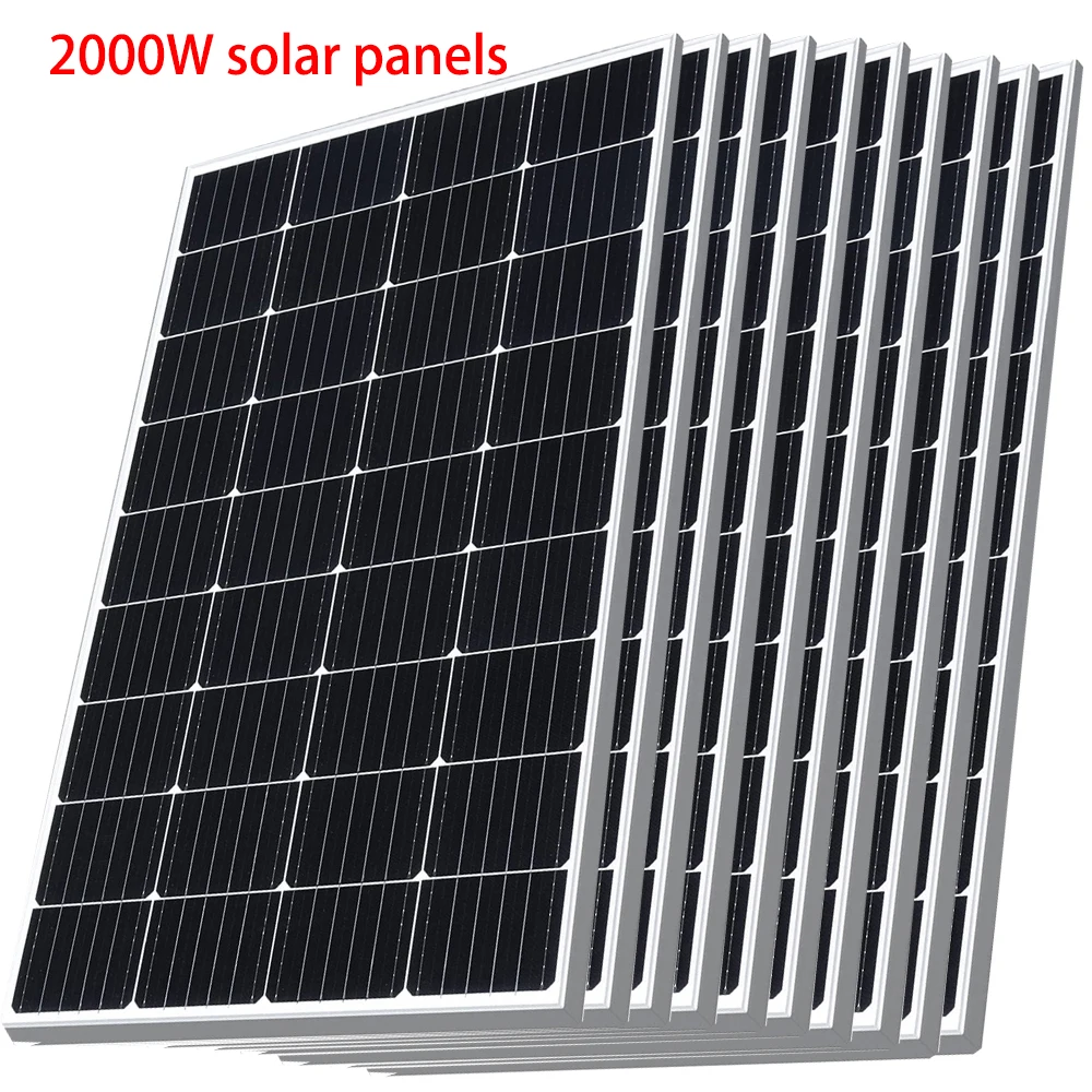10x 200w Renewable Energy For Battery Charger Roof Farm Wholesale Camping