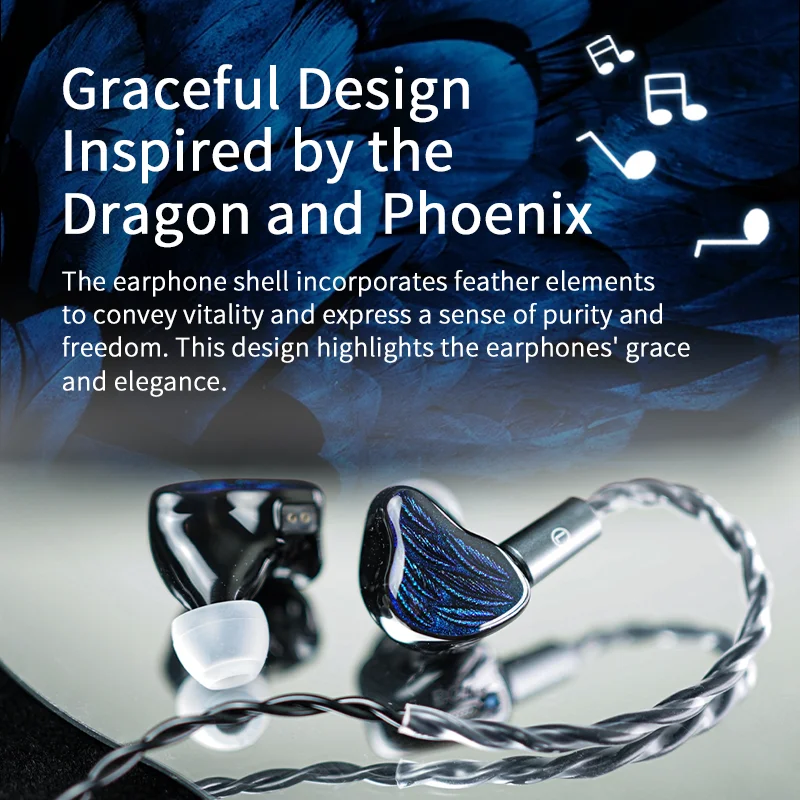 Арматурный гибридный драйвер Hi-Fi наушники IEMs 10 мм двухкамерные с динамической