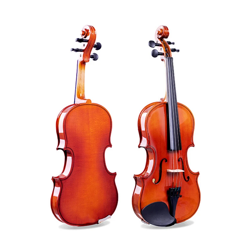 

High-Grade 4/4 Solid Wood Acoustic Violin Fiddle with Case Bow Spruce Panel Violin Beginner Students Musical Instrument Gift