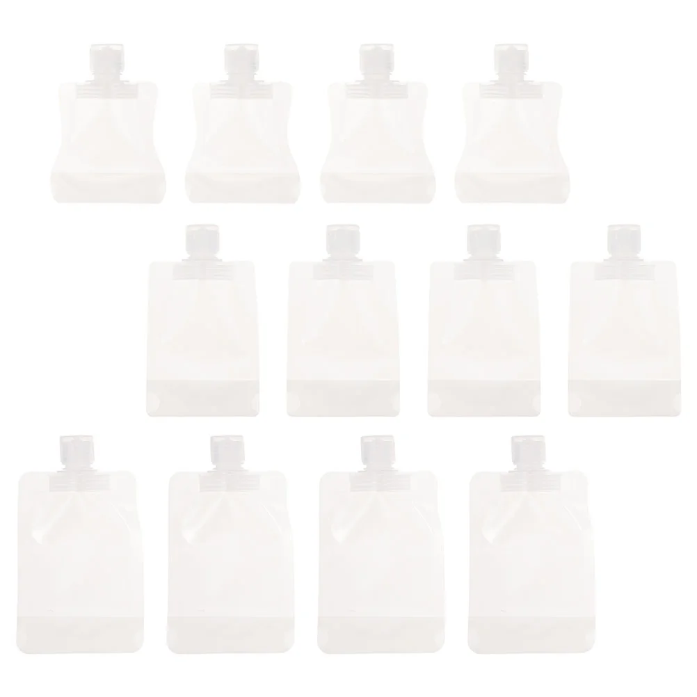 

12Pcs Travel Size Squeeze Refillable Empty Bag Toiletry Lotion Packing Bag for Toiletry Lotion Shampoo Shower