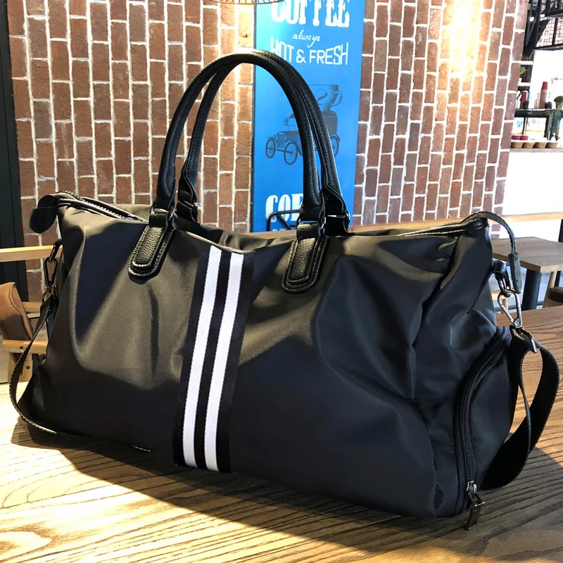 Han edition overnight bag bag large capacity travel luggage handbags for men and women dry wet depart gym bag