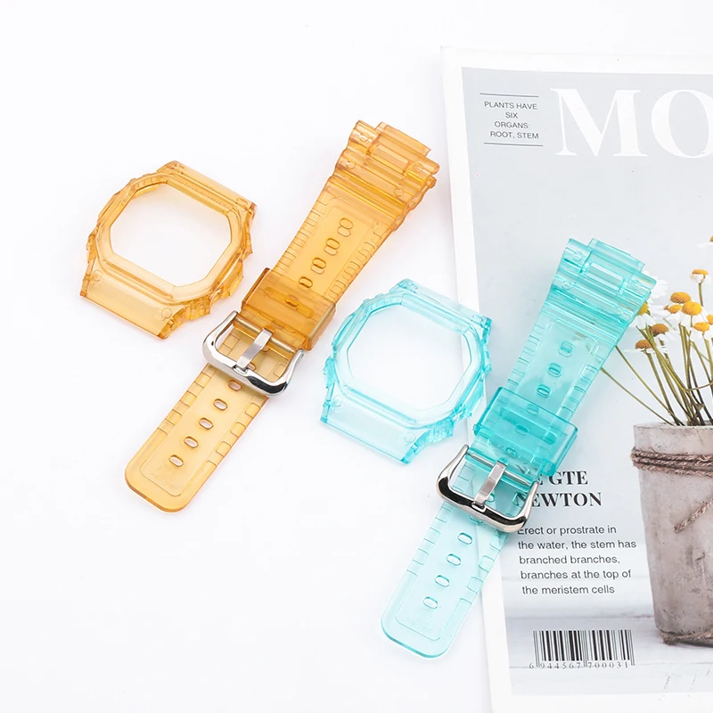 watch Accessories Men's Resin strap Case For Casio G-shock DW5600 GW-B5600 G-5600E GW-M5610 GLX-5600 watch strap watchbands