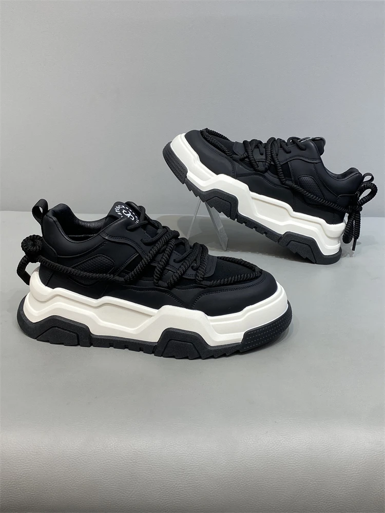 Men's Shoes 2024 Autumn and Winter New Korean Sle Platform Casual Single Cotton Same Fleece-lined Cotton-padded...