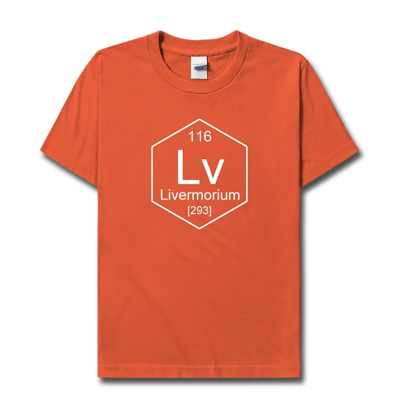 

Химическая Периодическая таблица 116, химическая Мужская одежда, футболка с коротким рукавом, Новые Топы, футболка, свитшот, повседневные спо...