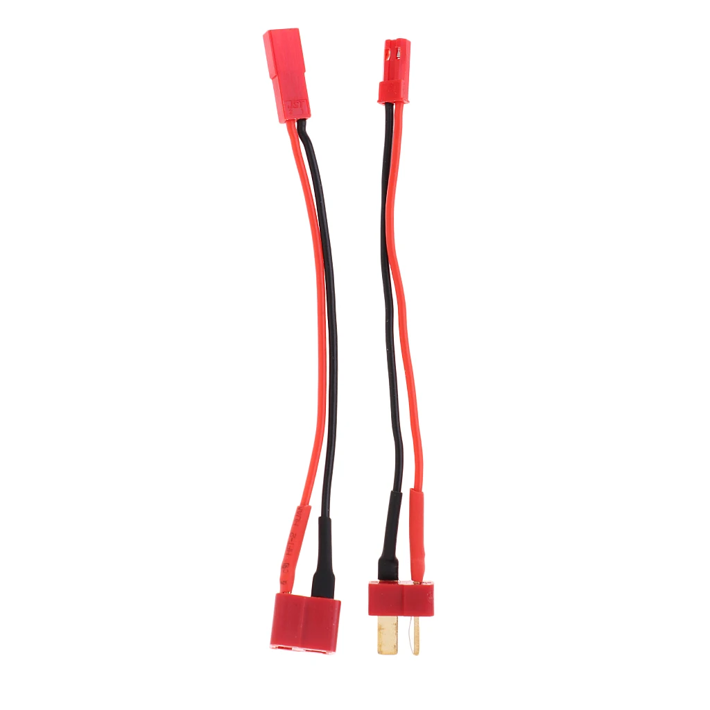 Фото Высококачественный зарядный кабель RC с разъемом T-Plug на JST для зарядки LiPo аккумуляторов универсальных радиоуправляемых машин, самолетов и лодок №1