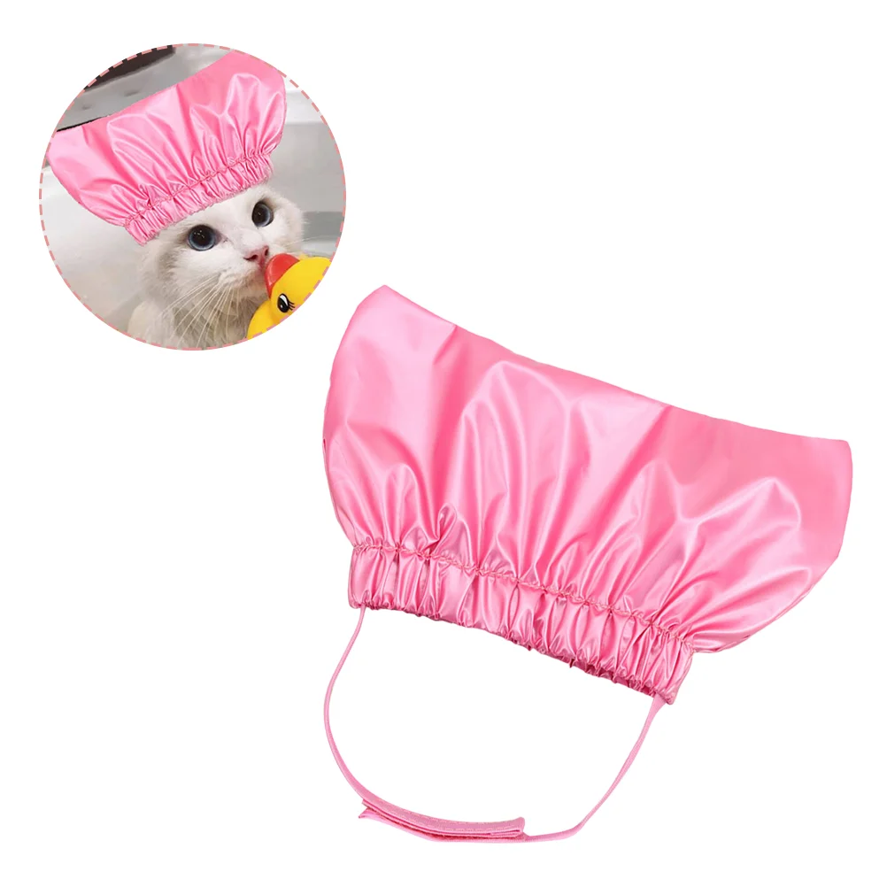 

Shower Dog Cap Pet Hat Bath Ear Caps Cat Covers Puppy Waterproof Bathing Dogs Kitten Protection Cover Hair Drops Head Protector