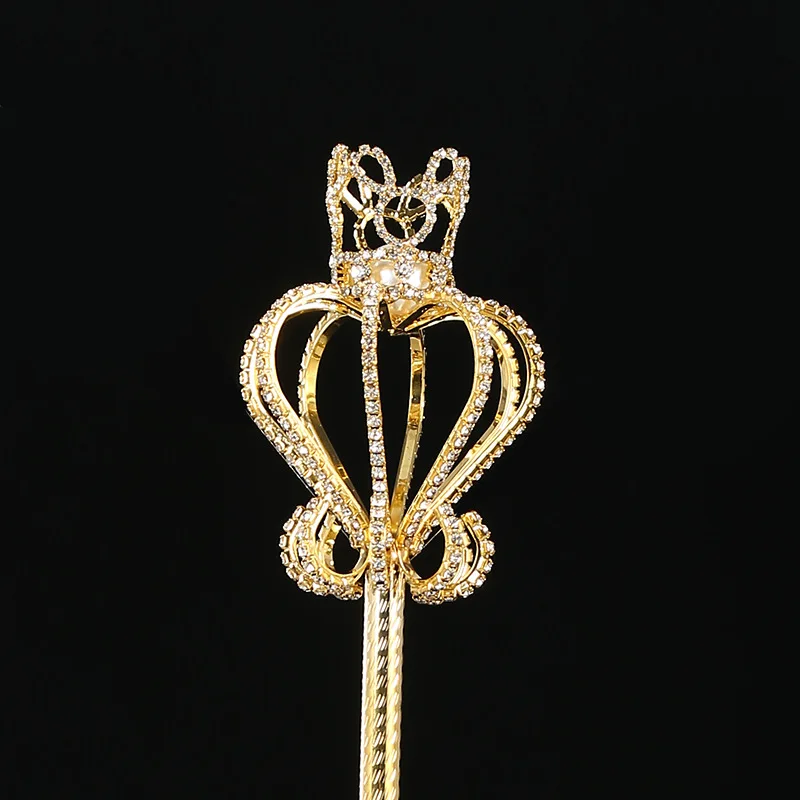 

Popular Bright Elegant Rabbit Scepter High Quality Beautiful Wedding Props Fairy Stick Queen Crown Magic Scepter