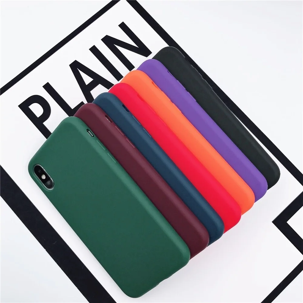 

For Iphone X XS Max XR Case Candy 360 Full Cover Silicon Shockproof Phone Casing