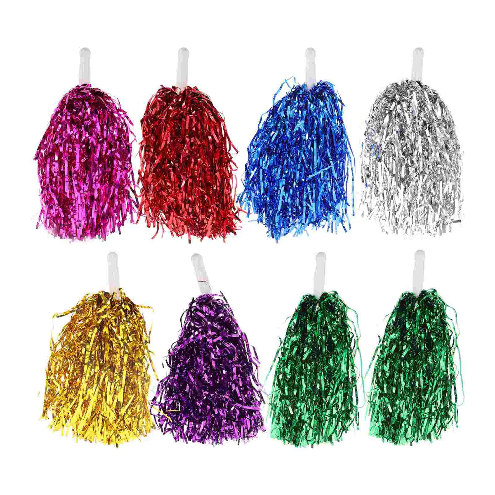 12 шт. блестящие помпоны для болельщиков принадлежности веселья аксессуары
