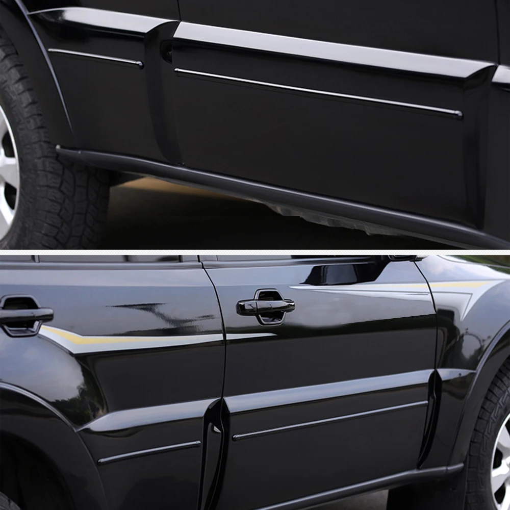 5 дверей SUV! Для Mitsubishi Pajero V80 V93 V95 V98 2007-2021 хромированная Боковая дверь корпус