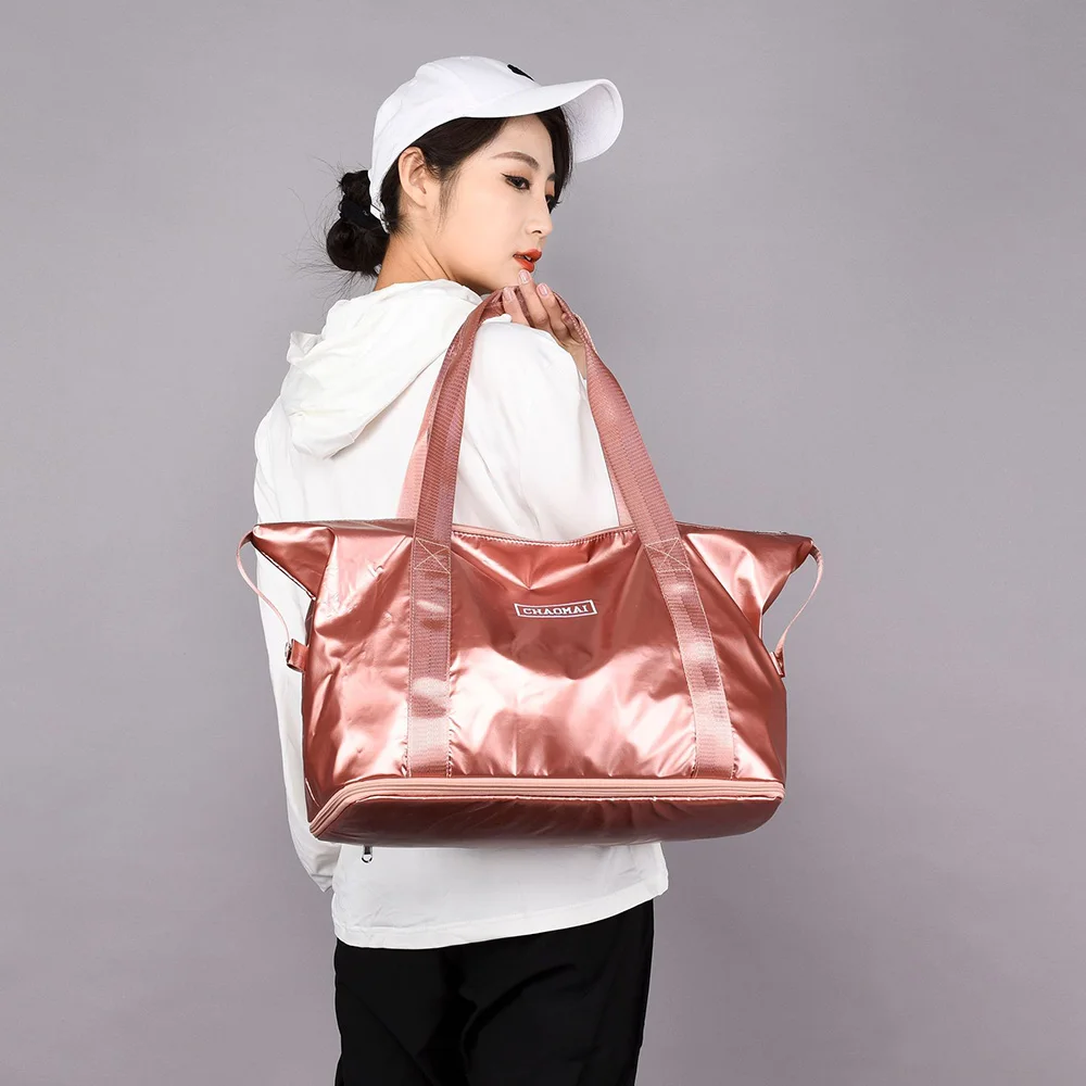 

2023 Fashion Travel Bag Outdoor Sports Gym Fitness Bag Women Dry and Wet Separation Yoga Bag Large Capacity Shoulder Bag