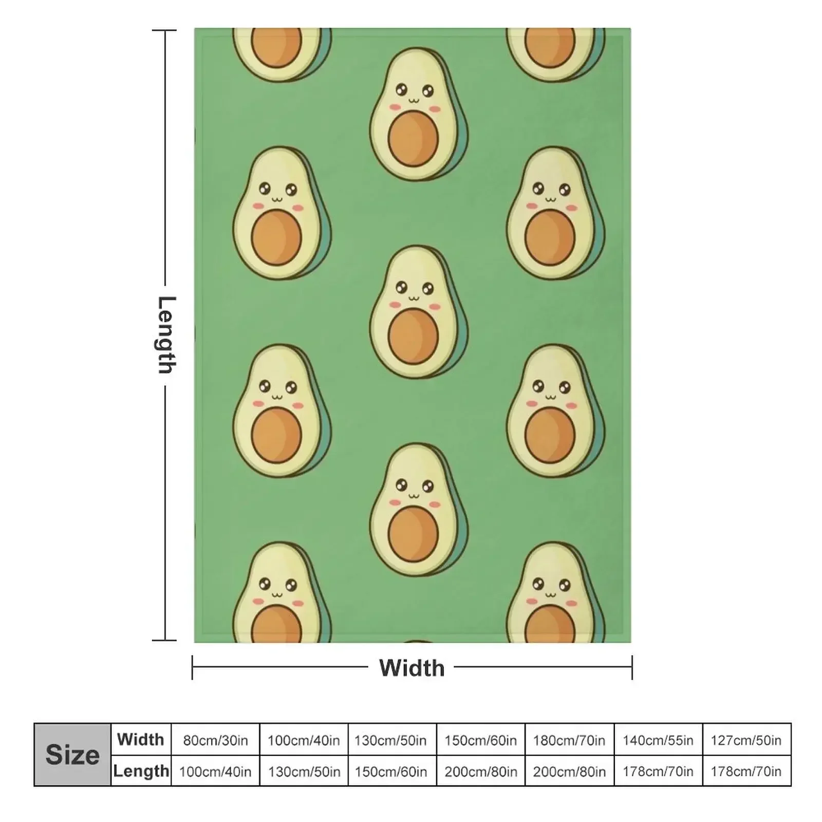 Милое одеяло с аватадо индивидуальный подарок мягкие одеяла для малышей детские
