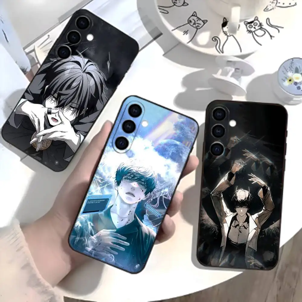 Фото Чехол для телефона Manga O-Omniscient R-Reader для Samsung Galaxy A73, A72, A71, A70, A52, A51 и других моделей, мягкий черный чехол №1