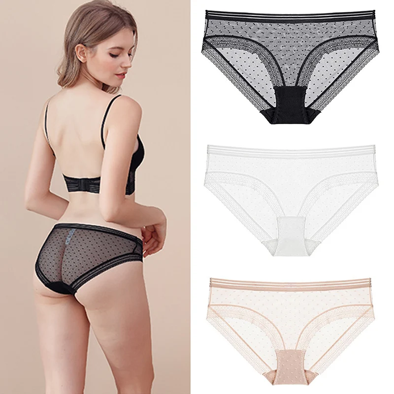 

Women Panties Sexy Lace Underwear Woman Knickers Lace Panties Mesh Floral Lingerie Female Seamless Briefs Underpants Low-Rise