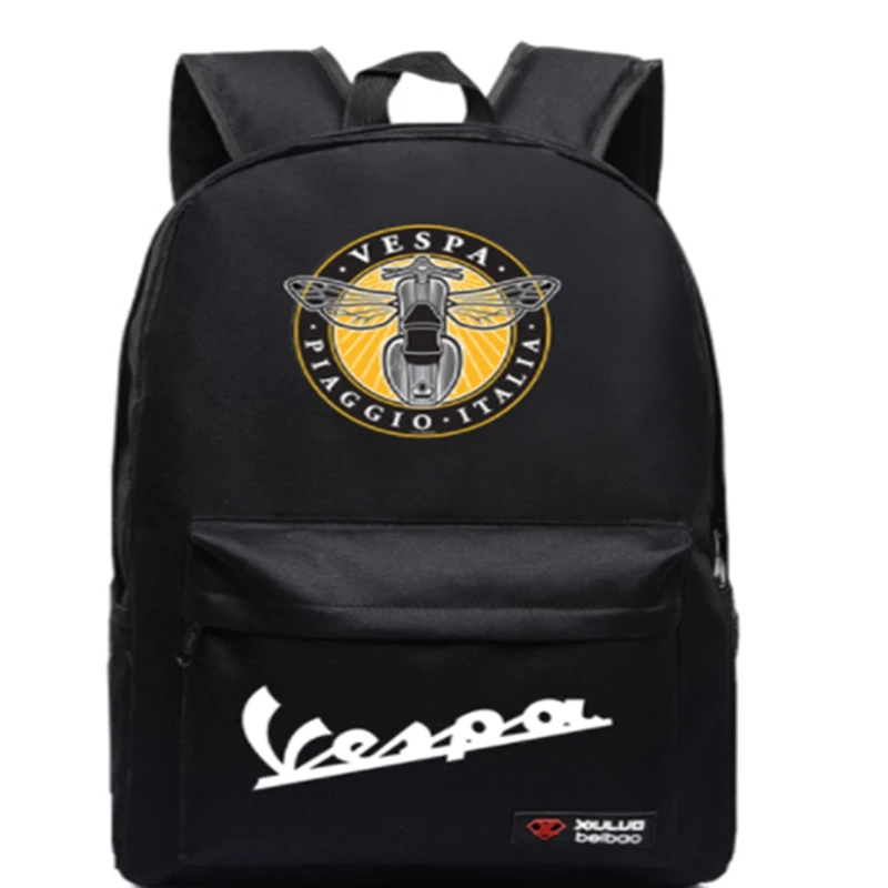 

2022 New men's leisure backpack car vespa Logo computer notebook multifunctional Backpack