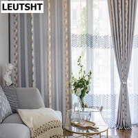 2022 new modern curtains for living dining room bedroom simple cotton and linen curtains home window french windows