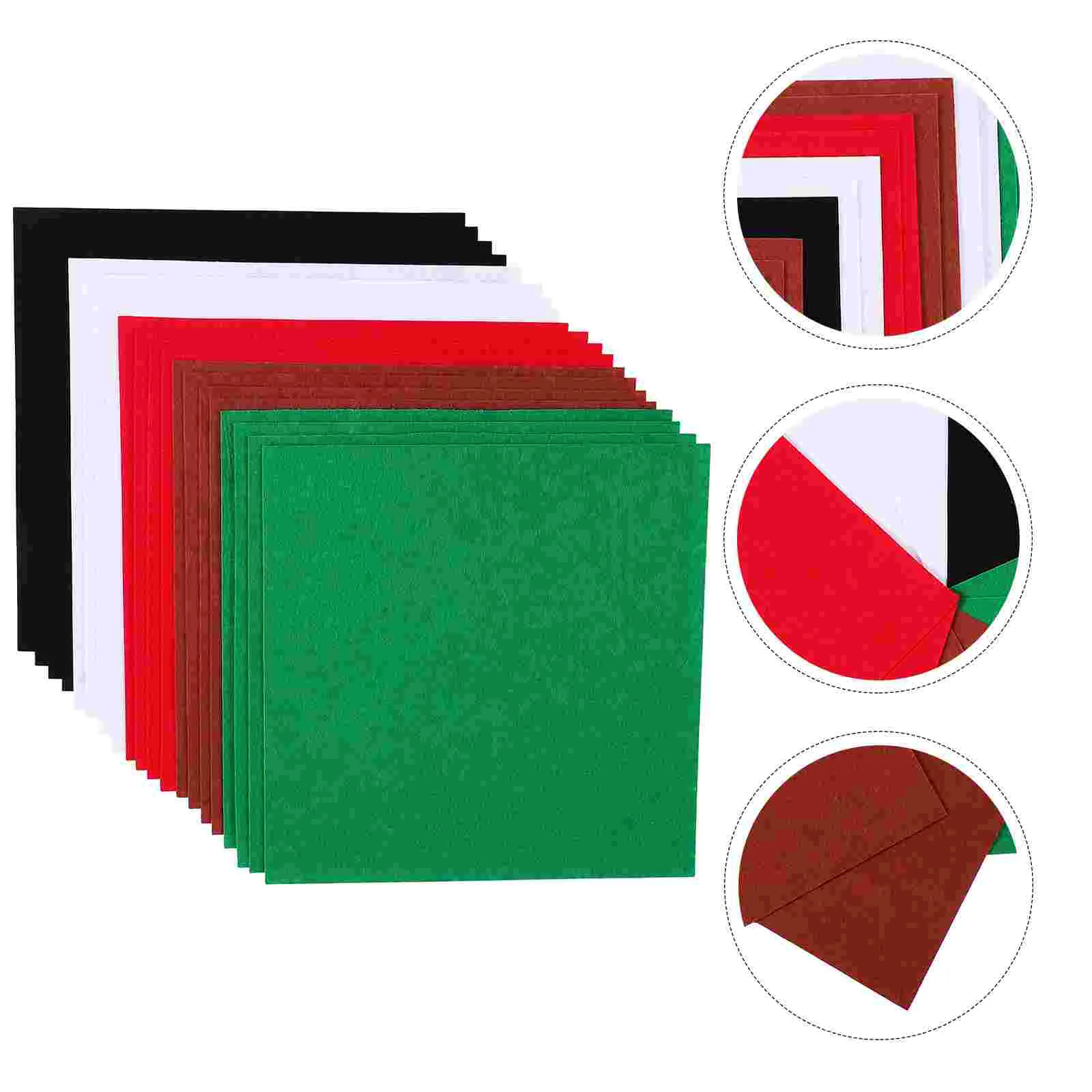 

Felt Fabric Sheets Christmas Craft Patchwork Diy Squares Bundles Cotton Sewing Cloths Holiday Square Nonwoven Woven Nonfabrics