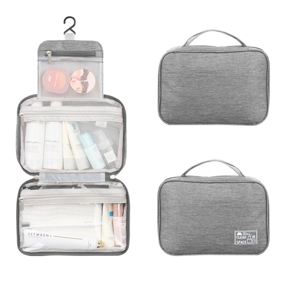 

Travel Portable Women Makeup Bag Hanging Dry Wet Separation Wash Beauty Pouch Toiletries Organizer Storage Cosmetic Cases